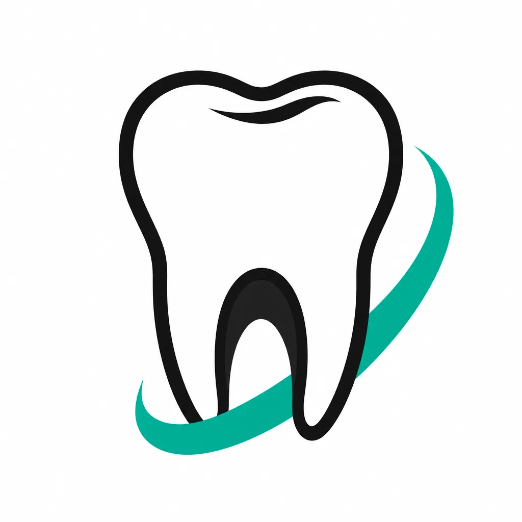 Tooth icon with green swoosh for general and preventive dentistry